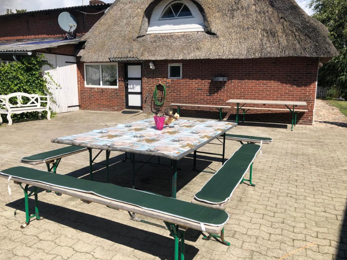 Grosszuegiges Reetdachhaus An Der Nordsee Langenhorn Exteriér fotografie